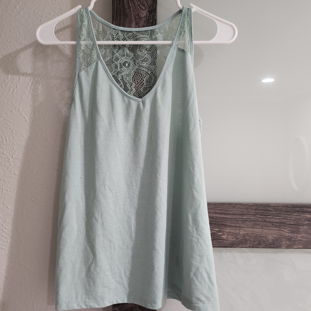 Flora Nikrooz Soft Blue Lace Pajama Set